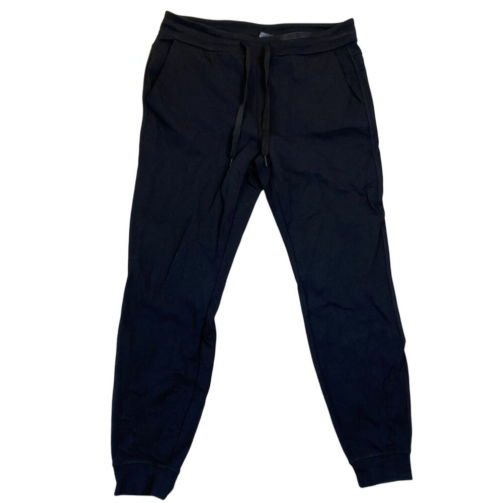 Jockey Men's Jogger Pants Medium Black With Drawstring Waist & Pockets